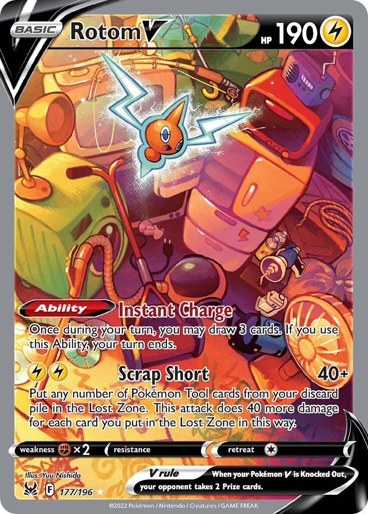 Rotom V (177/196) [Sword & Shield: Lost Origin] | Gear Gaming Fayetteville