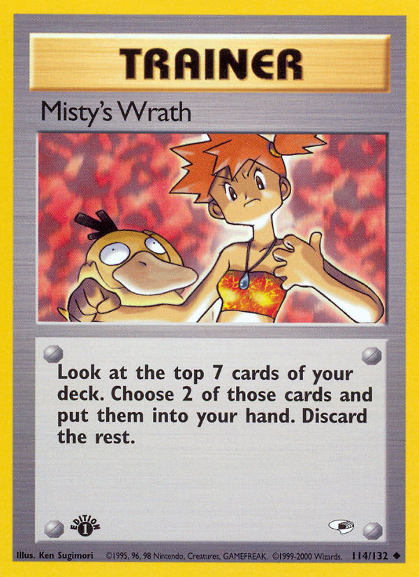 Misty's Wrath (114/132) [Gym Heroes 1st Edition] | Gear Gaming Fayetteville
