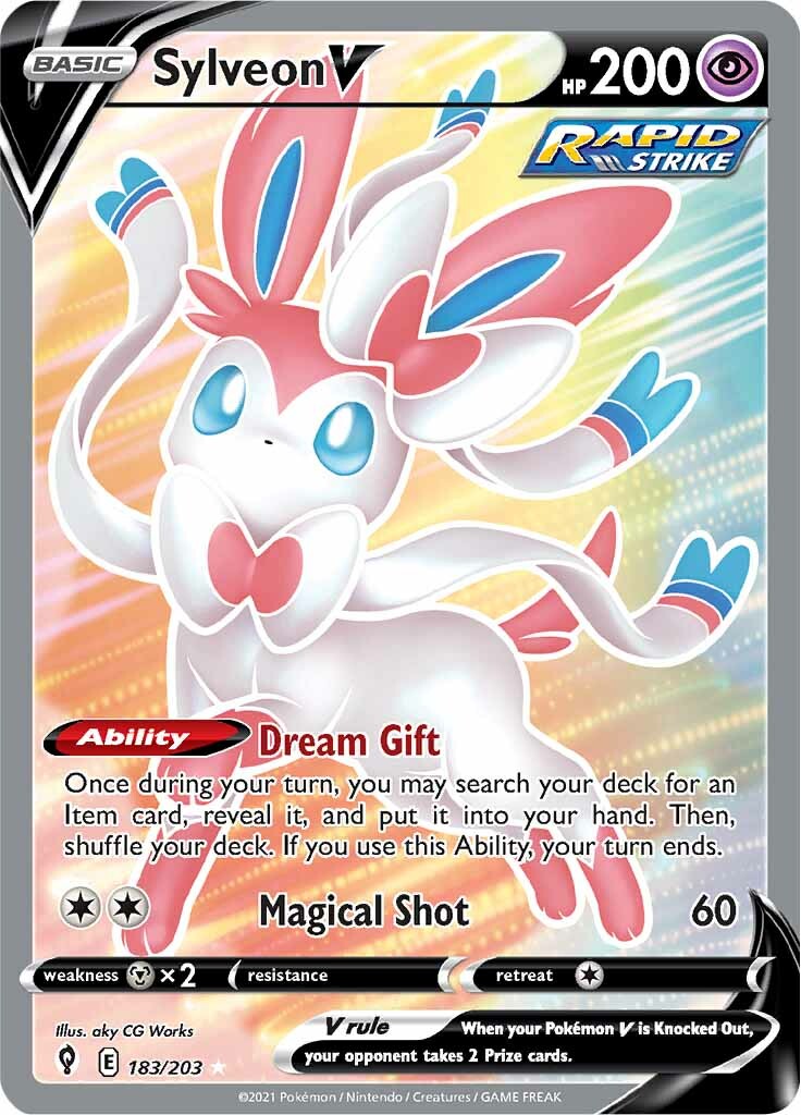 Sylveon V (183/203) [Sword & Shield: Evolving Skies] | Gear Gaming Fayetteville