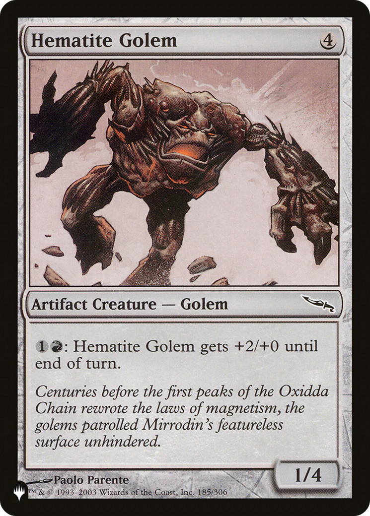 Hematite Golem [The List Reprints] | Gear Gaming Fayetteville