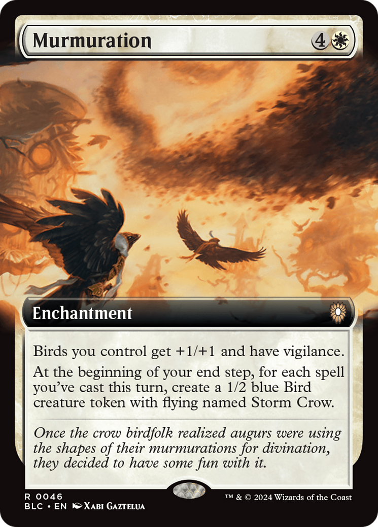 Murmuration (Extended Art) [Bloomburrow Commander] | Gear Gaming Fayetteville