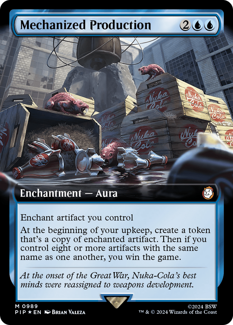 Mechanized Production (Extended Art) (Surge Foil) [Fallout] | Gear Gaming Fayetteville