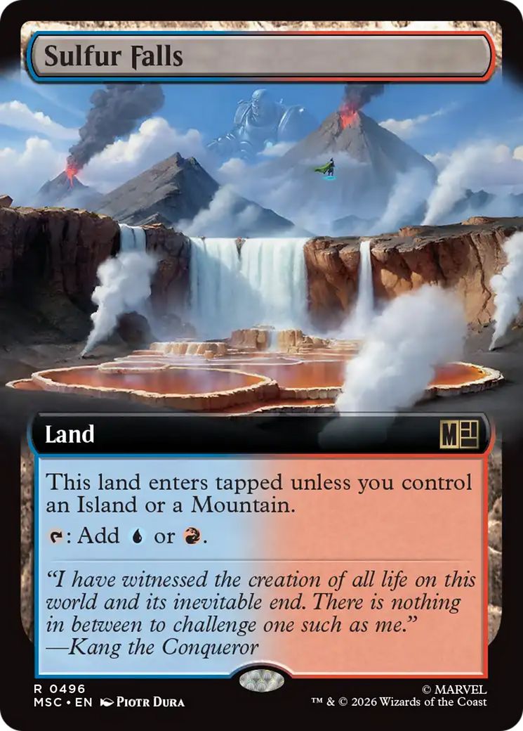 Sulfur Falls (Extended Art) [Marvel Super Heroes Commander] | Gear Gaming Fayetteville