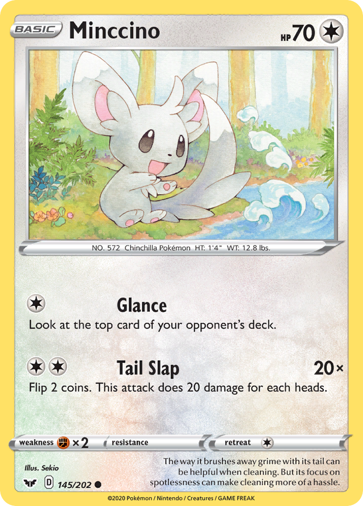 Minccino (145/202) [Sword & Shield: Base Set] | Gear Gaming Fayetteville