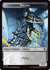 Cat // Inkling (0022) Double-Sided Token [Secrets of Strixhaven Commander Tokens] | Gear Gaming Fayetteville