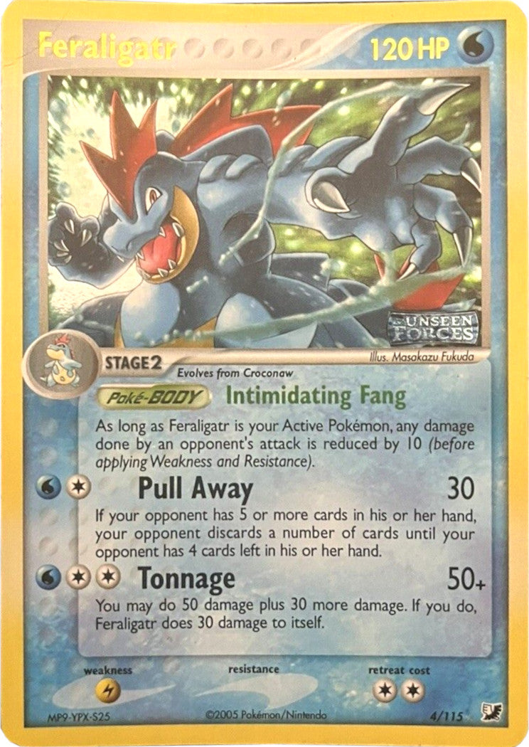 Feraligatr (4/115) (Stamped) [EX: Unseen Forces] | Gear Gaming Fayetteville