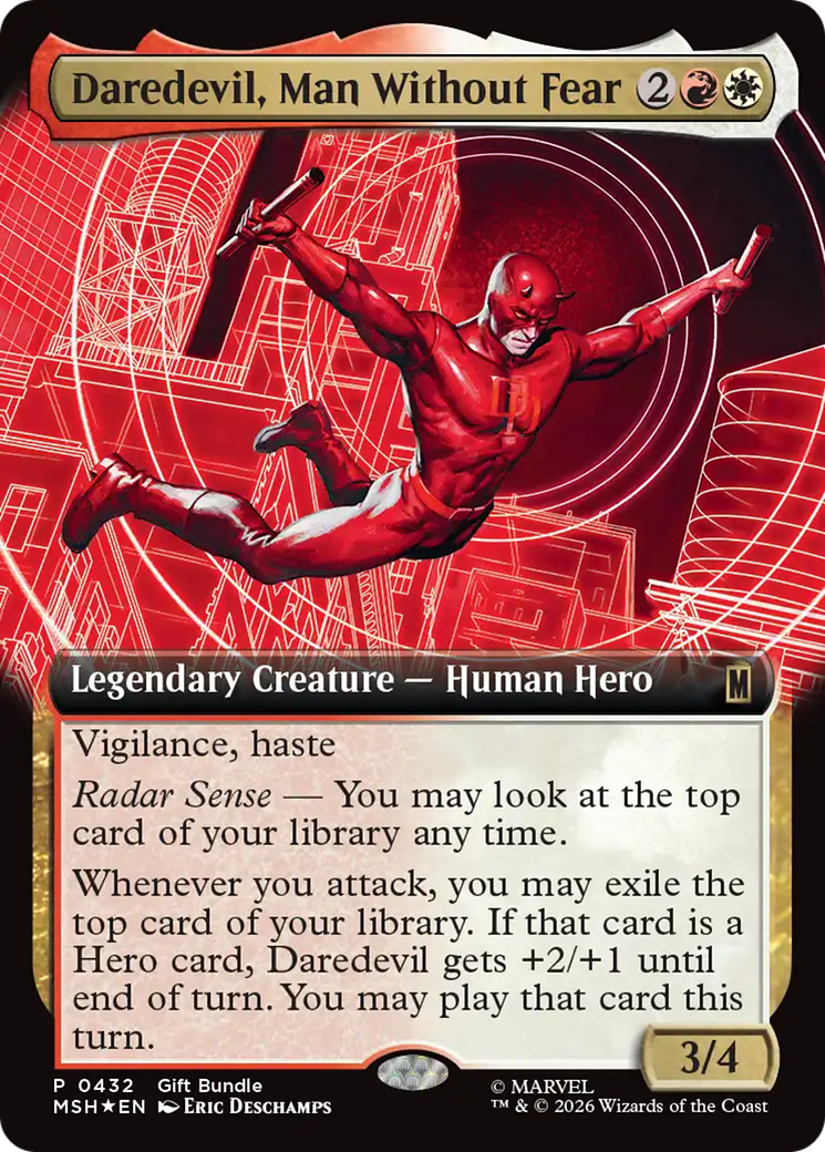 Daredevil, Man Without Fear (Extended Art) [Marvel Super Heroes Promos] | Gear Gaming Fayetteville