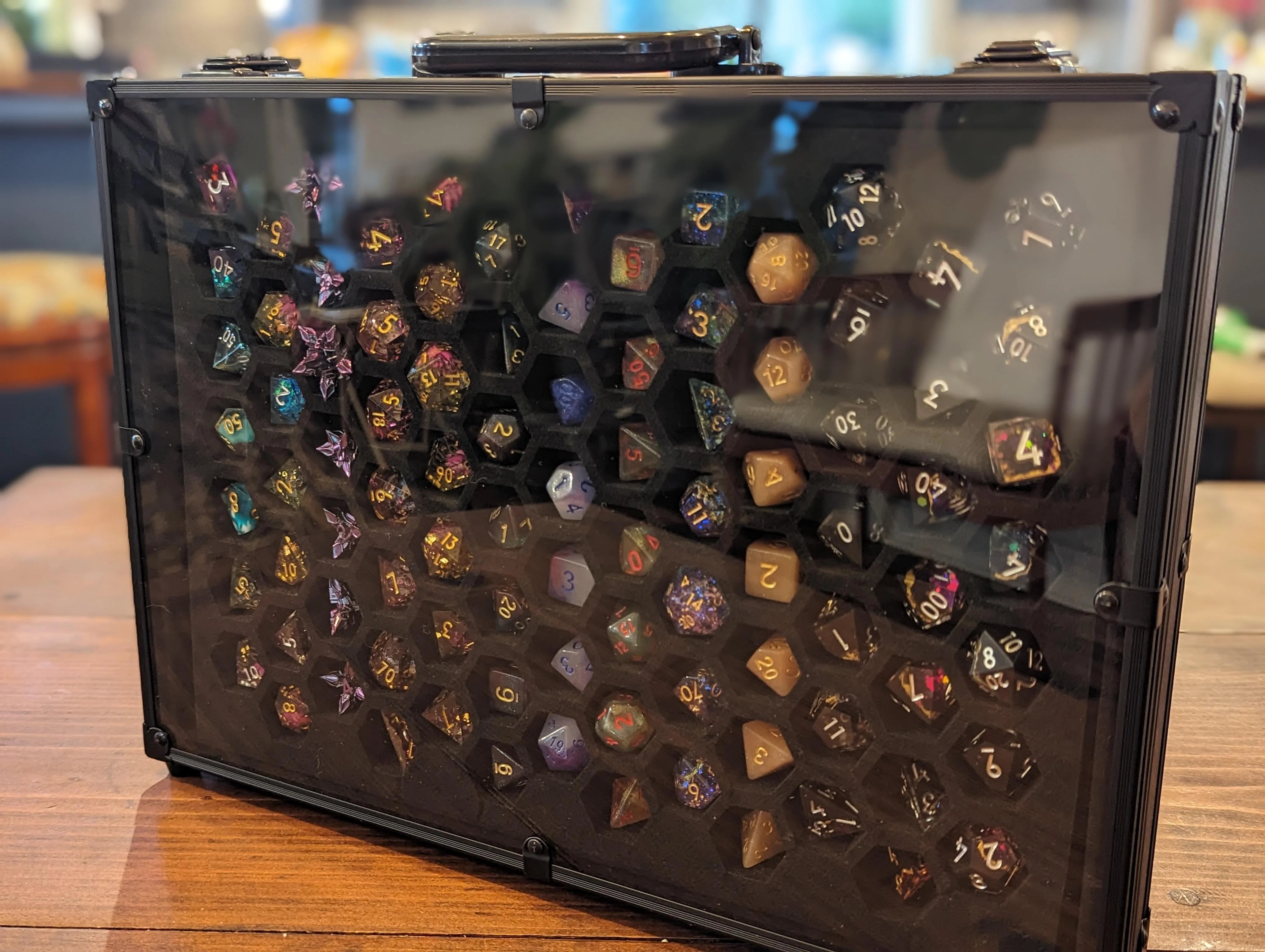 Chest of Hoarding | 26 Set Capacity | Plexi Glass Dice Display Case | Gear Gaming Fayetteville