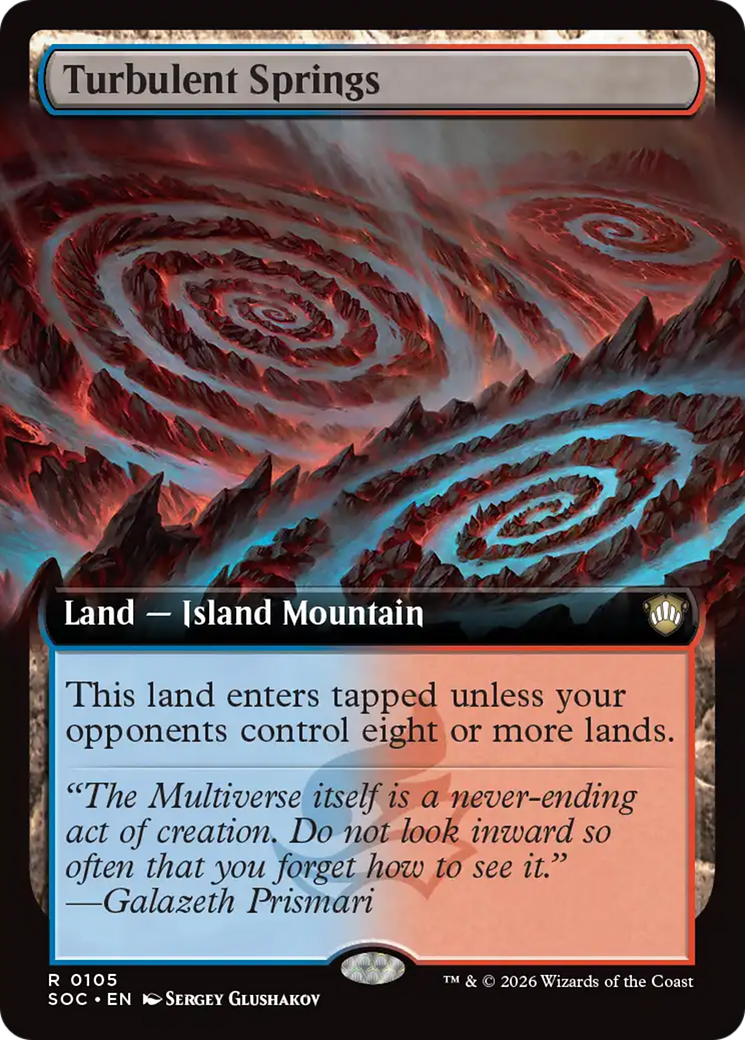 Turbulent Springs (Extended Art) [Secrets of Strixhaven Commander] | Gear Gaming Fayetteville