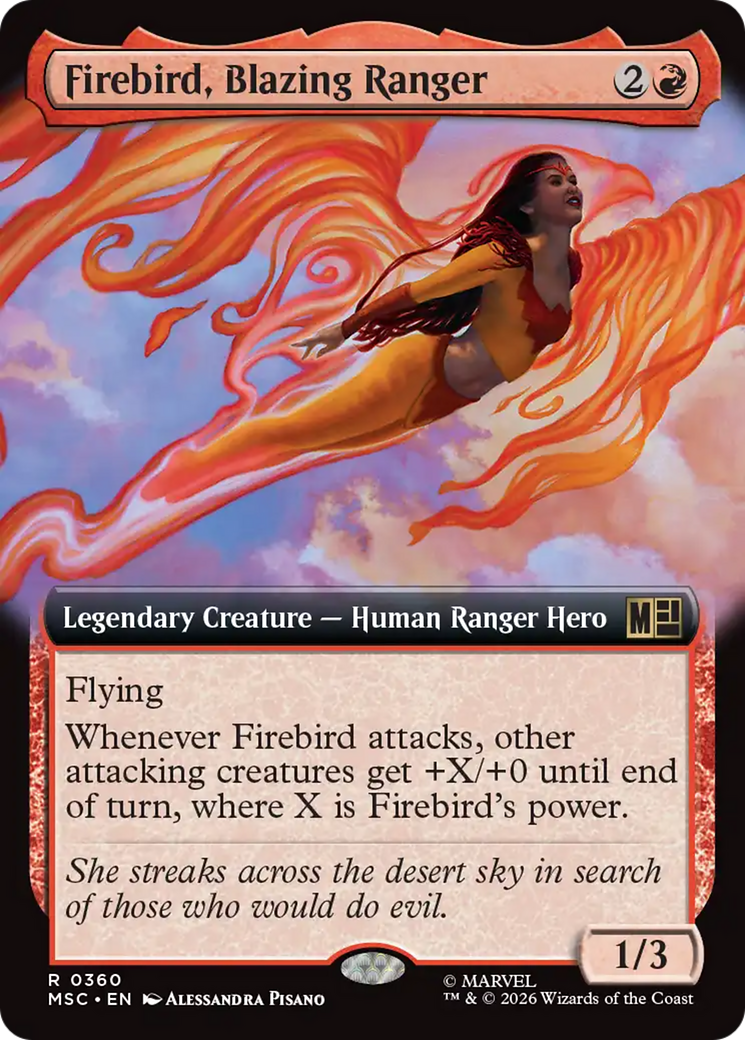 Firebird, Blazing Ranger (Extended Art) [Marvel Super Heroes Commander] | Gear Gaming Fayetteville