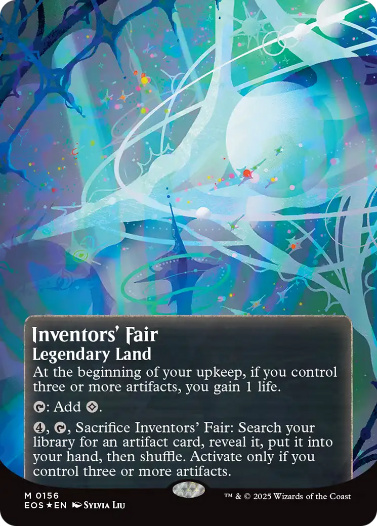 Inventors' Fair (0156) (Borderless) (Galaxy Foil) [Edge of Eternities: Stellar Sights] | Gear Gaming Fayetteville