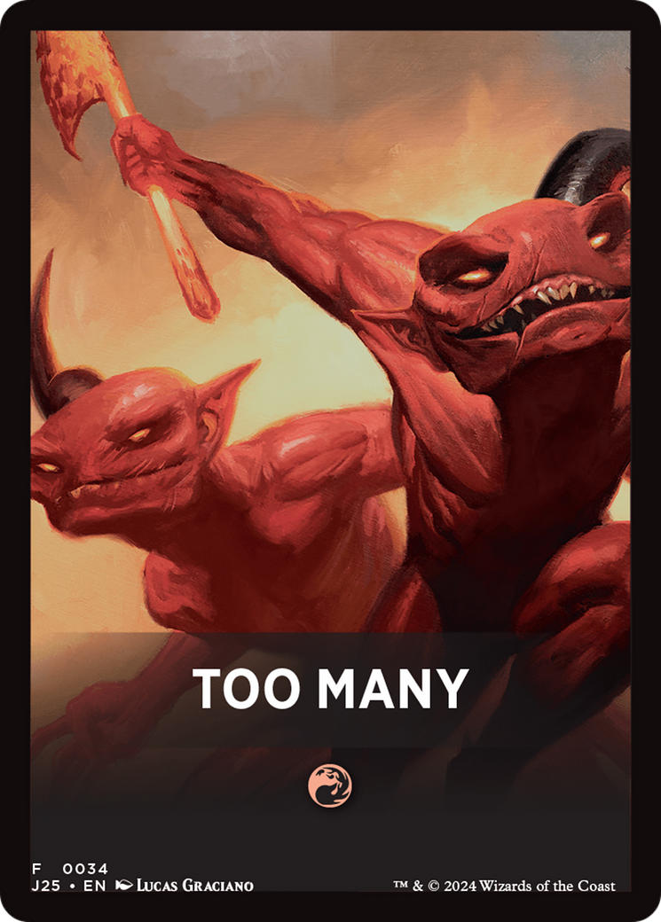 Too Many Theme Card [Foundations Jumpstart Front Cards] | Gear Gaming Fayetteville