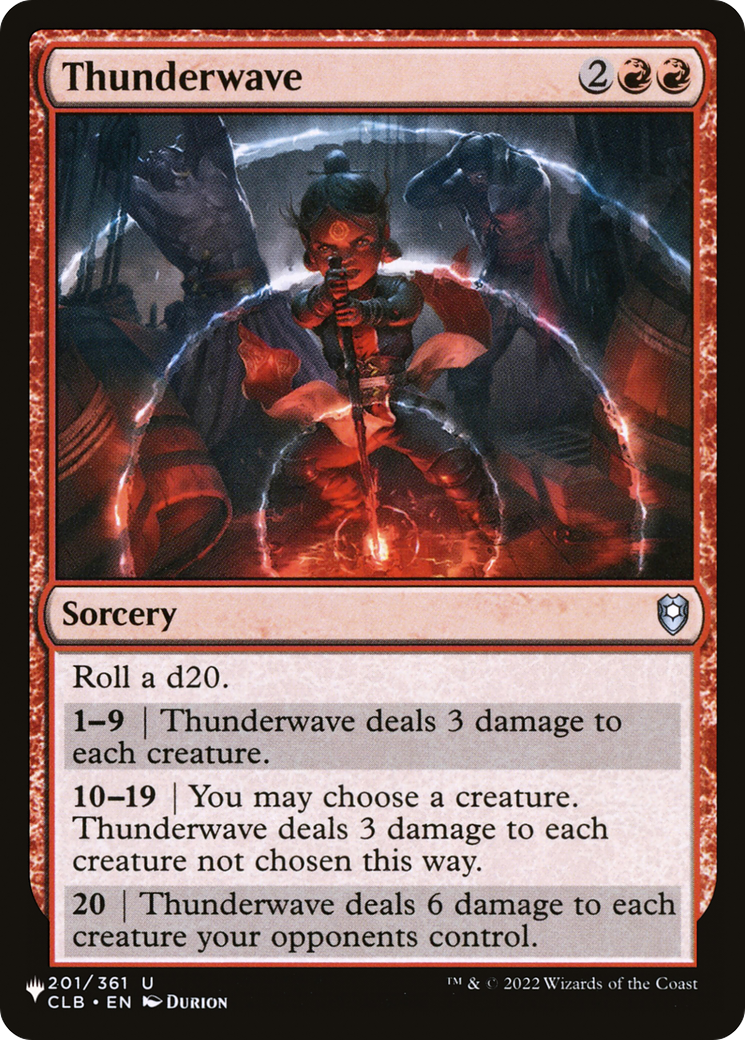 Thunderwave [The List Reprints] | Gear Gaming Fayetteville