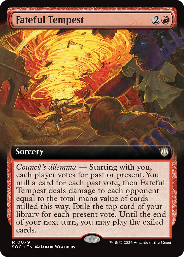 Fateful Tempest (Extended Art) [Secrets of Strixhaven Commander] | Gear Gaming Fayetteville