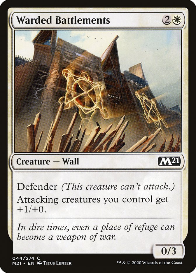 Warded Battlements [Core Set 2021] | Gear Gaming Fayetteville
