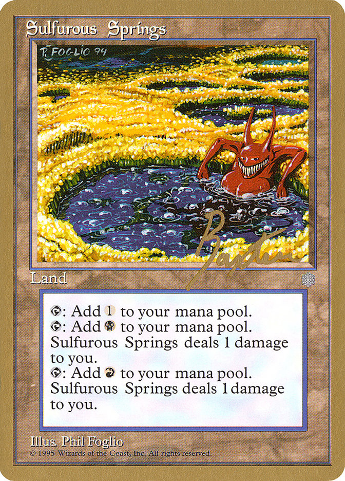 Sulfurous Springs (George Baxter) [Pro Tour Collector Set] | Gear Gaming Fayetteville