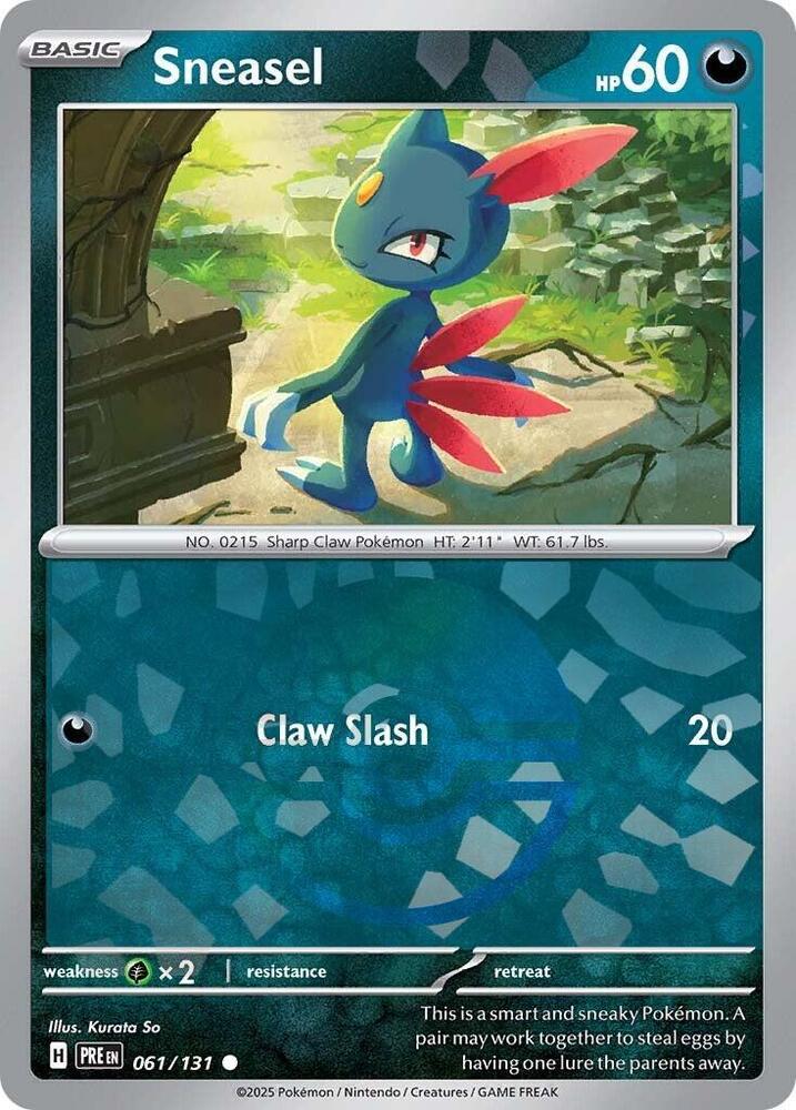 Sneasel (061/131) (Poke Ball Pattern) [Scarlet & Violet: Prismatic Evolutions] | Gear Gaming Fayetteville