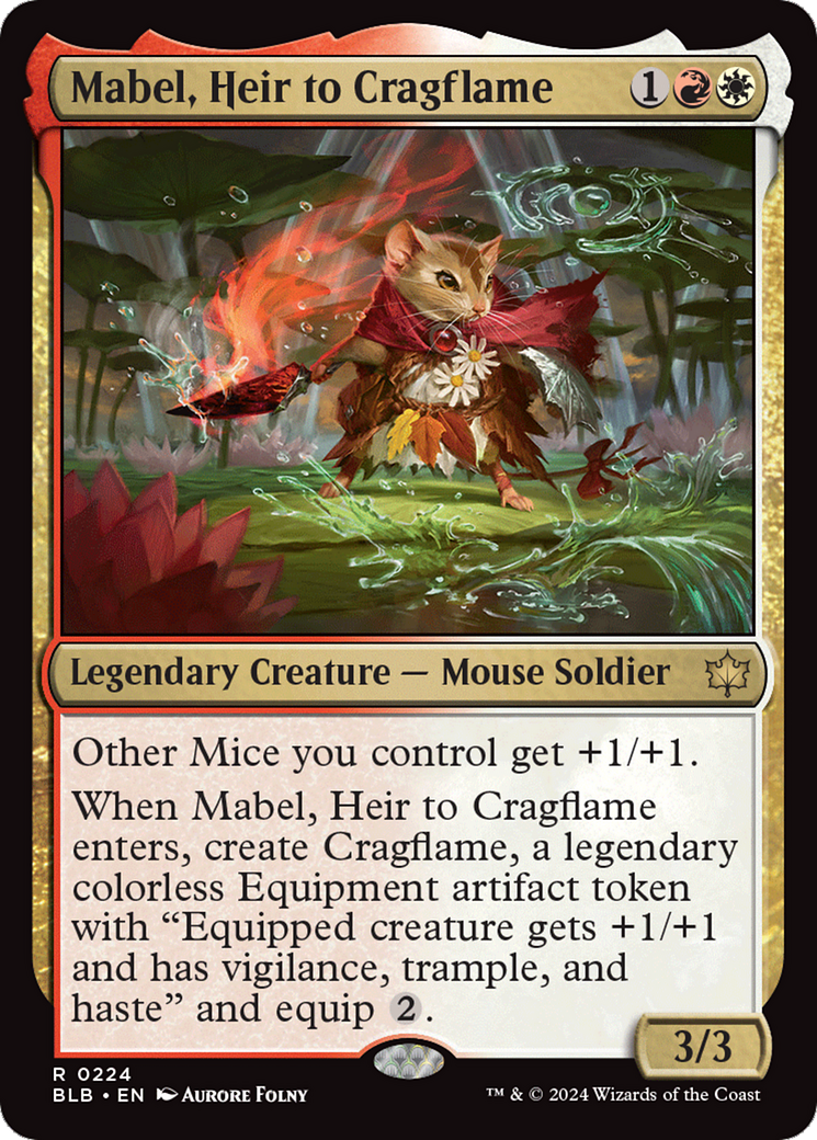 Mabel, Heir to Cragflame [Bloomburrow] | Gear Gaming Fayetteville