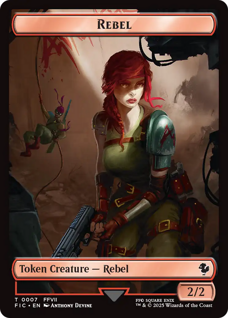 Soldier // Rebel Double-Sided Token [FINAL FANTASY Commander Tokens] | Gear Gaming Fayetteville