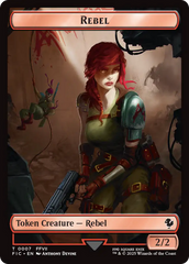 Soldier // Rebel Double-Sided Token [FINAL FANTASY Commander Tokens] | Gear Gaming Fayetteville