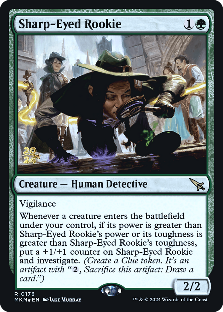 Sharp-Eyed Rookie [Murders at Karlov Manor Prerelease Promos] | Gear Gaming Fayetteville