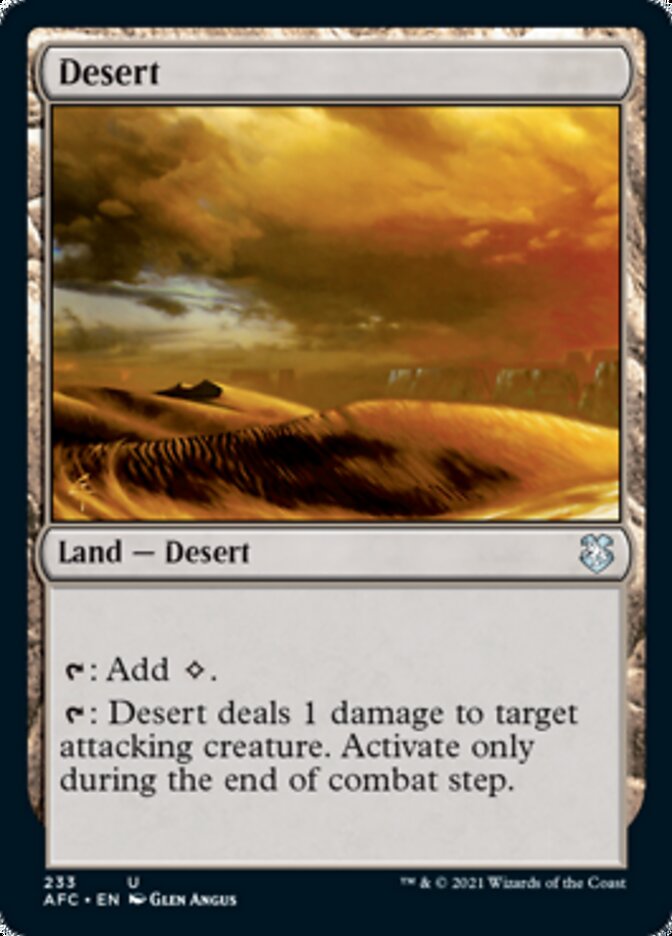 Desert [Dungeons & Dragons: Adventures in the Forgotten Realms Commander] | Gear Gaming Fayetteville