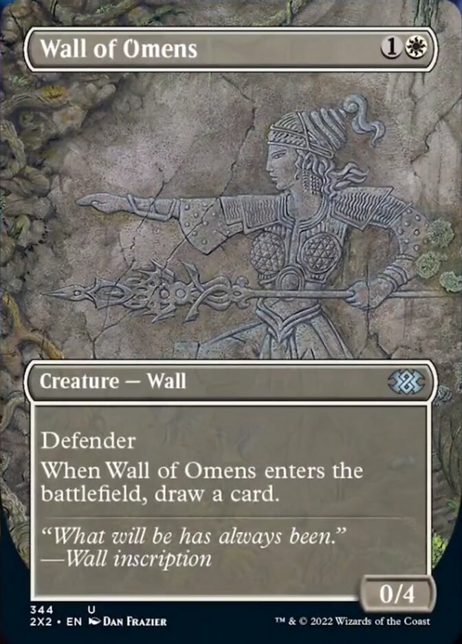 Wall of Omens (Borderless Alternate Art) [Double Masters 2022] | Gear Gaming Fayetteville