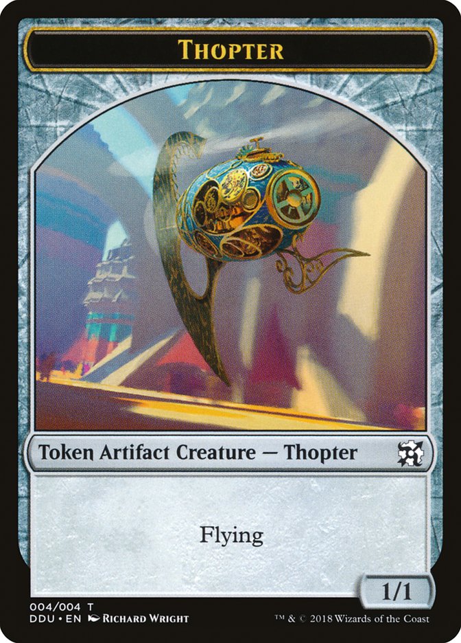 Thopter Token (004/004) [Duel Decks: Elves vs. Inventors Tokens] | Gear Gaming Fayetteville