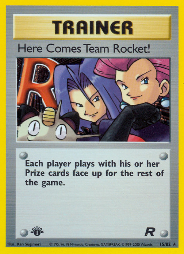 Here Comes Team Rocket! (15/82) [Team Rocket 1st Edition] | Gear Gaming Fayetteville