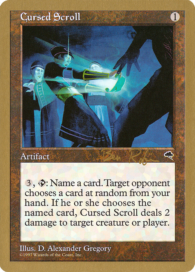 Cursed Scroll (Ben Rubin) [World Championship Decks 1998] | Gear Gaming Fayetteville