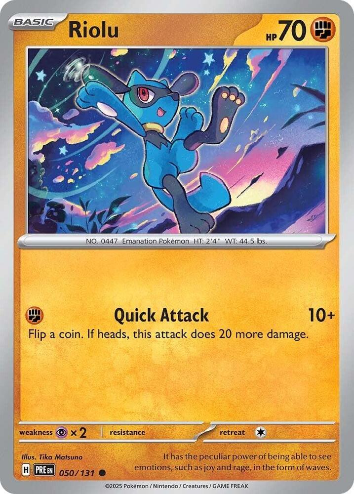 Riolu (050/131) [Scarlet & Violet: Prismatic Evolutions] | Gear Gaming Fayetteville