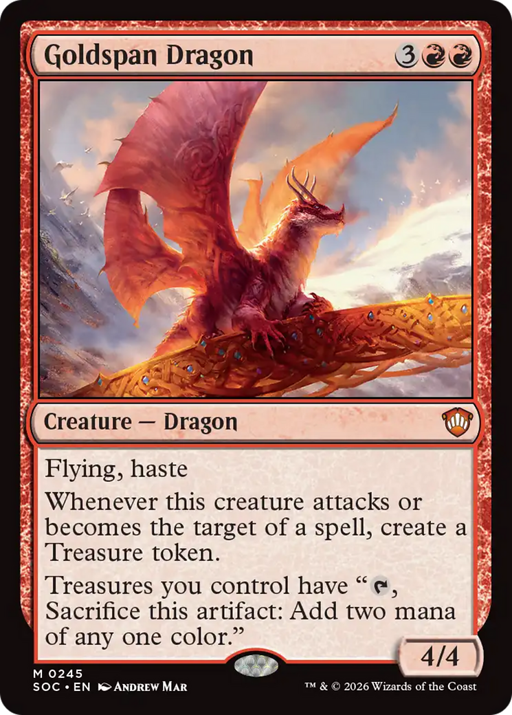 Goldspan Dragon [Secrets of Strixhaven Commander] | Gear Gaming Fayetteville