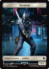 Soldier // Rebel Double-Sided Token [FINAL FANTASY Commander Tokens] | Gear Gaming Fayetteville