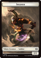 Soldier (0004) // Soldier (0005) Double-Sided Token [Tarkir: Dragonstorm Tokens] | Gear Gaming Fayetteville