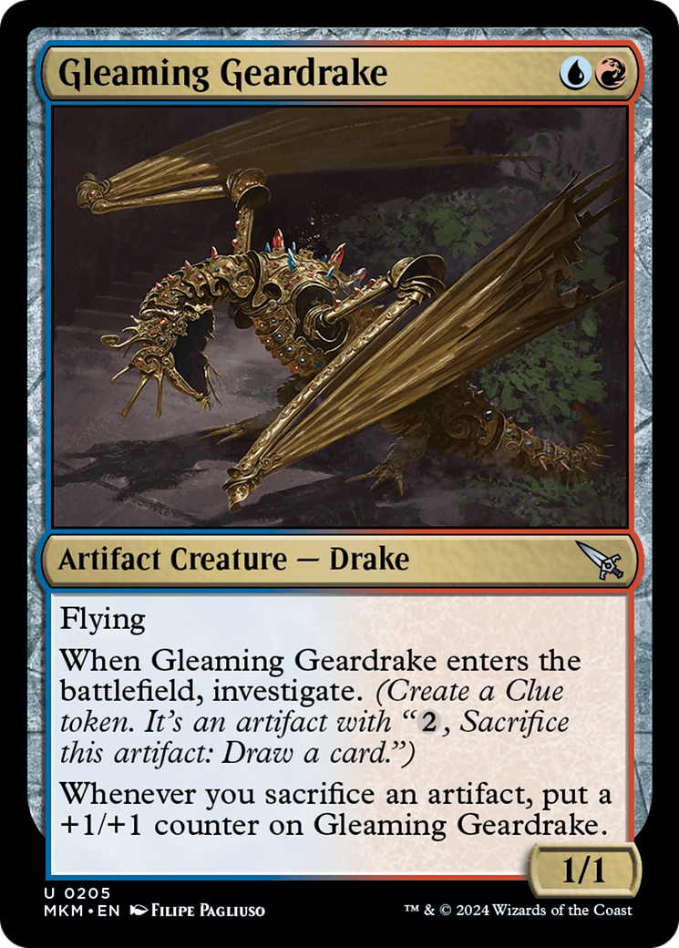 Gleaming Geardrake [Murders at Karlov Manor] | Gear Gaming Fayetteville