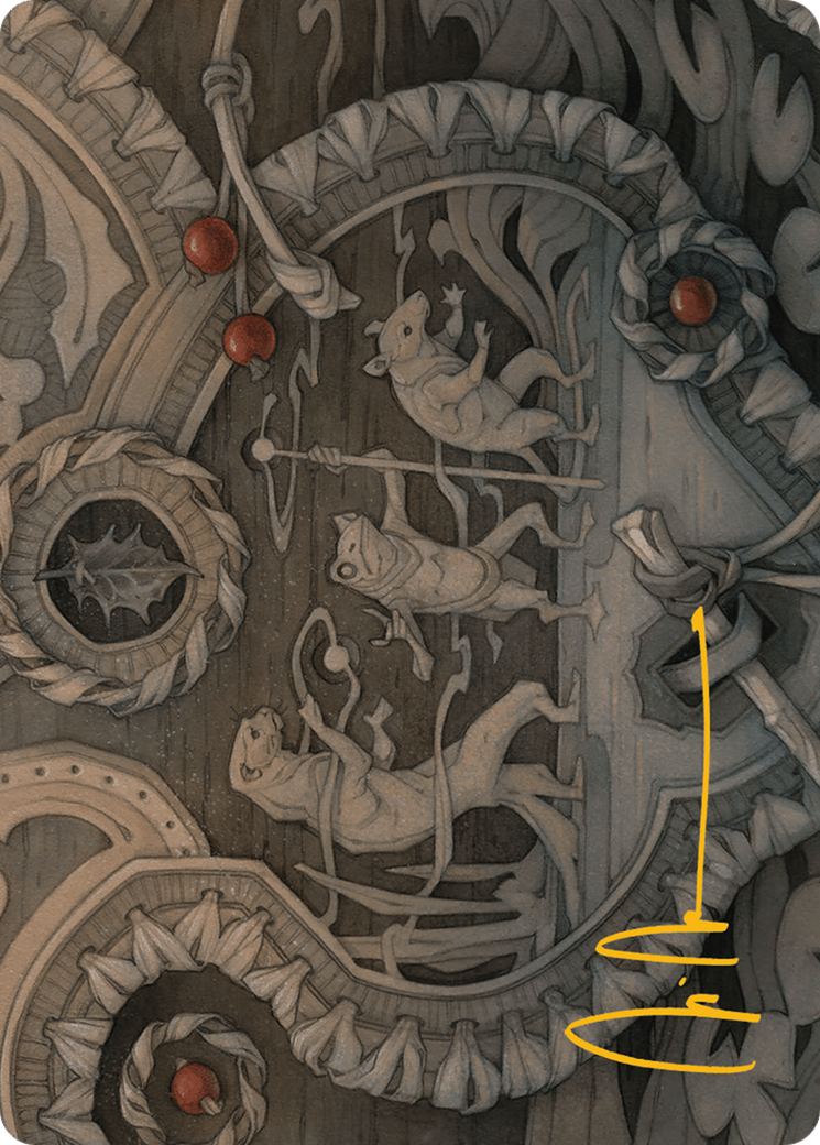 Season of Weaving Art Card (Gold-Stamped Signature) [Bloomburrow Art Series] | Gear Gaming Fayetteville