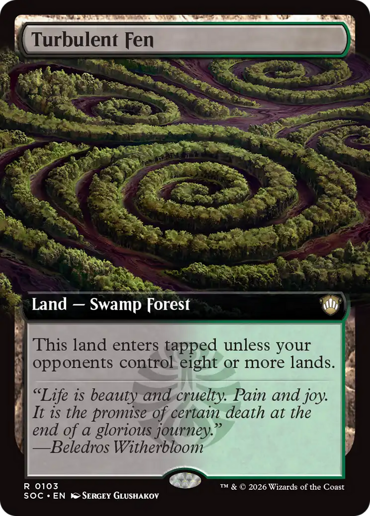 Turbulent Fen (Extended Art) [Secrets of Strixhaven Commander] | Gear Gaming Fayetteville