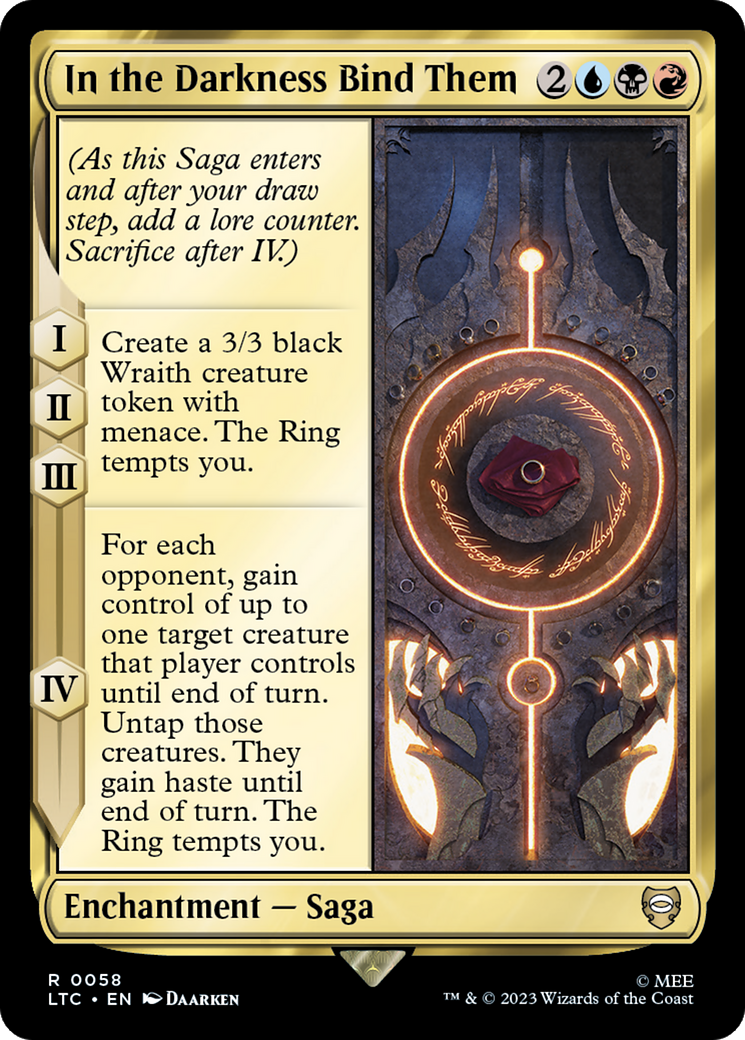 In the Darkness Bind Them [The Lord of the Rings: Tales of Middle-Earth Commander] | Gear Gaming Fayetteville