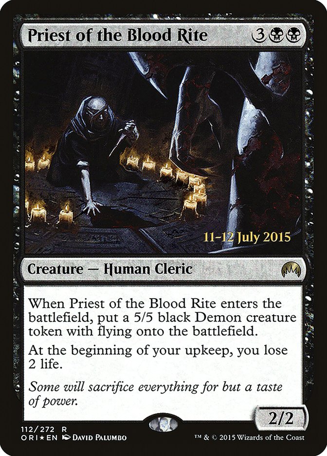 Priest of the Blood Rite [Magic Origins Prerelease Promos] | Gear Gaming Fayetteville