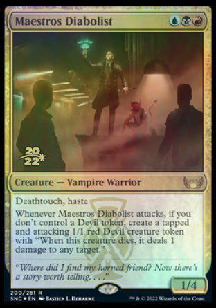 Maestros Diabolist [Streets of New Capenna Prerelease Promos] | Gear Gaming Fayetteville