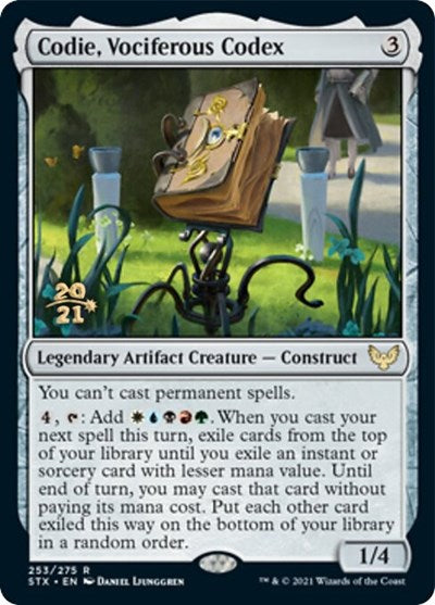 Codie, Vociferous Codex [Strixhaven: School of Mages Prerelease Promos] | Gear Gaming Fayetteville