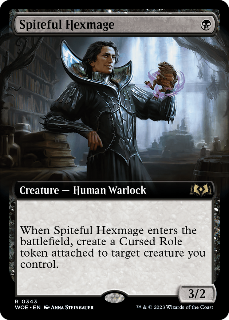 Spiteful Hexmage (Extended Art) [Wilds of Eldraine] | Gear Gaming Fayetteville