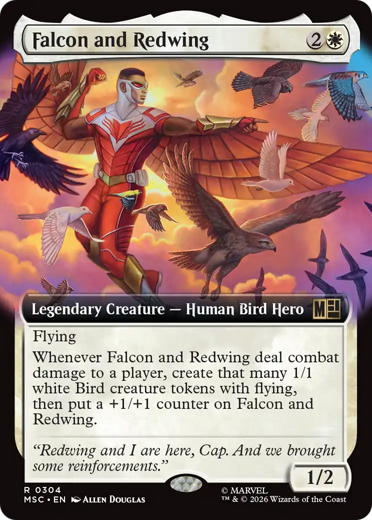 Falcon and Redwing (Extended Art) [Marvel Super Heroes Commander] | Gear Gaming Fayetteville
