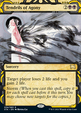 Tendrils of Agony (Foil Etched) [Strixhaven: Mystical Archive] | Gear Gaming Fayetteville