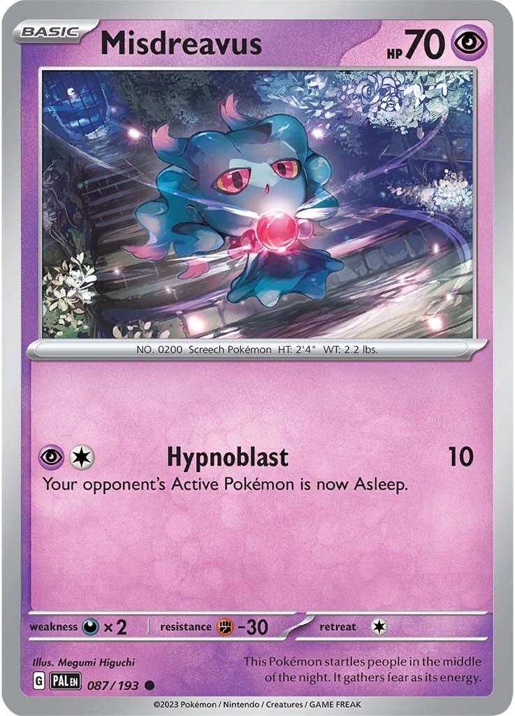 Misdreavus (087/193) [Scarlet & Violet: Paldea Evolved] | Gear Gaming Fayetteville