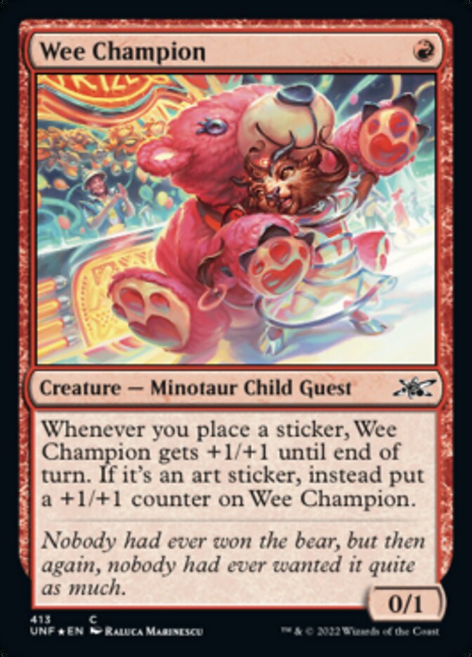 Wee Champion (Galaxy Foil) [Unfinity] | Gear Gaming Fayetteville