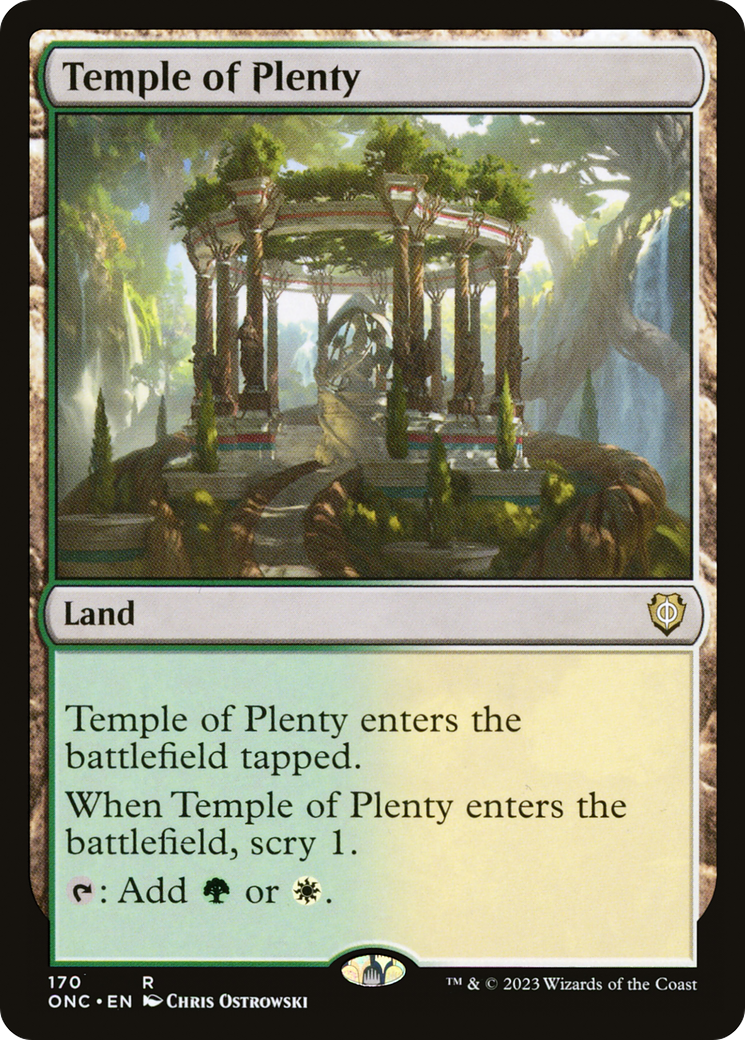 Temple of Plenty [Phyrexia: All Will Be One Commander] | Gear Gaming Fayetteville