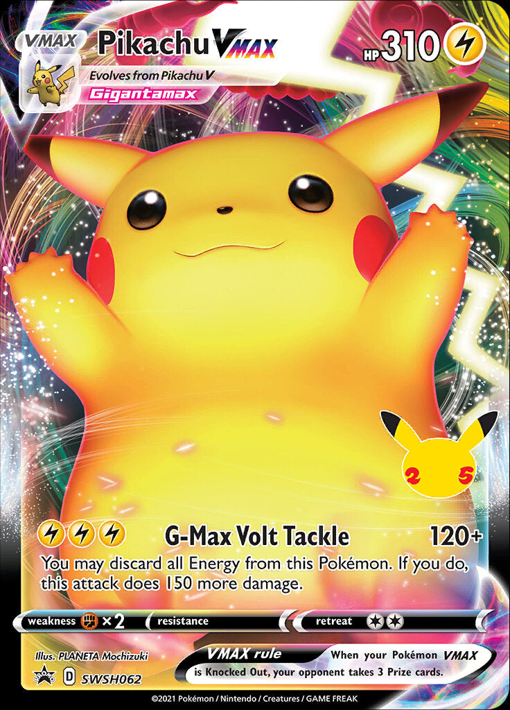 Pikachu VMAX (SWSH062) (Celebrations) [Sword & Shield: Black Star Promos] | Gear Gaming Fayetteville