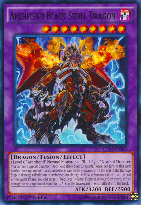 Archfiend Black Skull Dragon [LDK2-ENJ42] Common | Gear Gaming Fayetteville