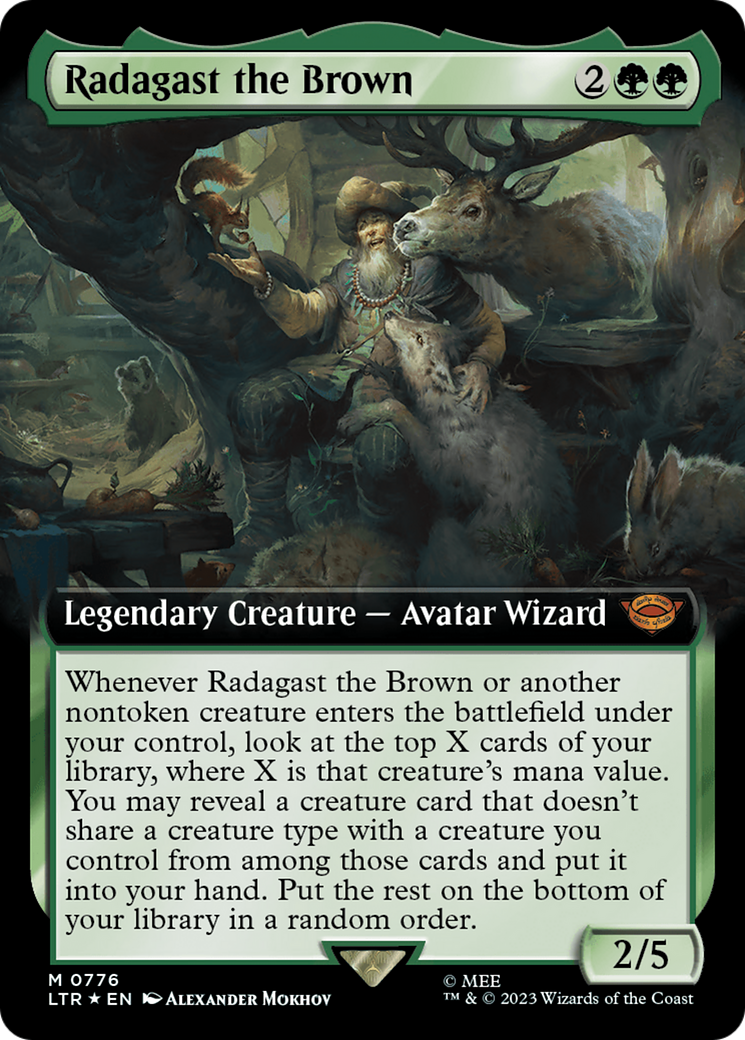 Radagast the Brown (Extended Art) (Surge Foil) [The Lord of the Rings: Tales of Middle-Earth] | Gear Gaming Fayetteville